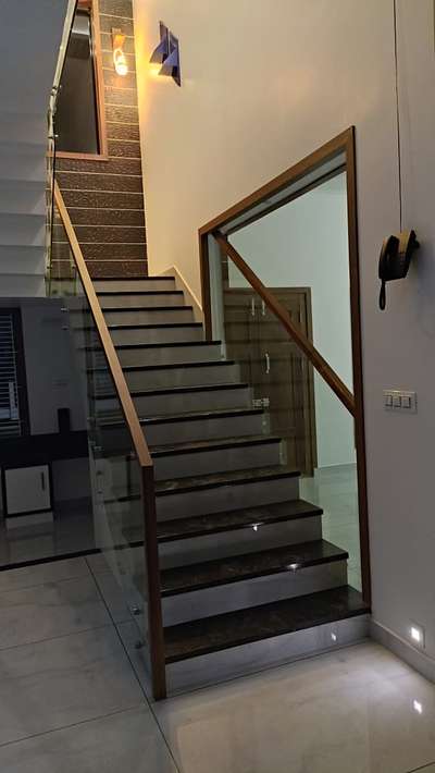 Staircase Designs by Interior Designer Jayafar Sadhic, Kannur | Kolo