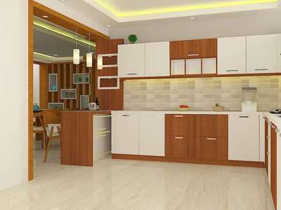 Storage, Kitchen, Lighting Designs by Contractor Bineesh  xavier, Ernakulam | Kolo