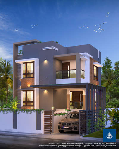 Lighting, Exterior Designs by 3D & CAD Vibe Architecture Designers, Kozhikode | Kolo