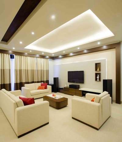 Ceiling, Furniture, Lighting, Living, Storage, Table Designs by Contractor The Decorators , Delhi | Kolo