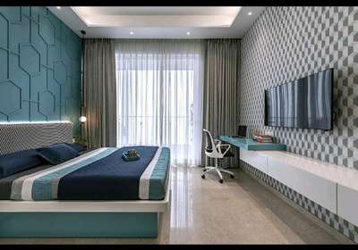 Bedroom, Furniture, Storage, Lighting Designs by Interior Designer Vipin Kumar Pandey, Gurugram | Kolo