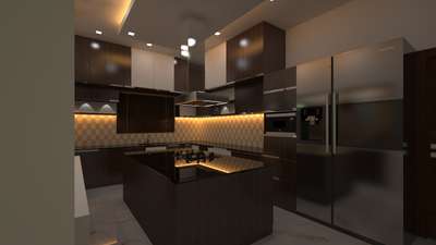Lighting, Kitchen, Storage Designs by Interior Designer Arun  k, Thiruvananthapuram | Kolo