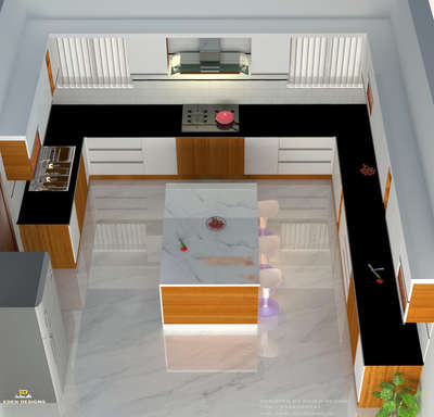 Kitchen, Storage Designs by 3D & CAD EDEN INTERIORS   3D Designs, Kottayam | Kolo