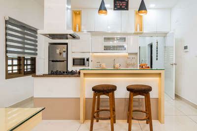 Kitchen, Lighting, Storage, Furniture Designs by Architect Monnaie Architects And Interiors, Palakkad | Kolo