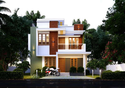 Exterior, Lighting Designs by Civil Engineer Vinod Robinson, Thiruvananthapuram | Kolo