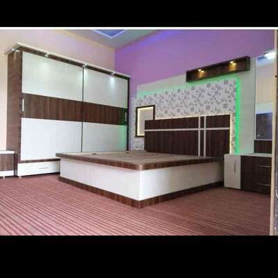 Furniture, Lighting, Bedroom, Storage, Wall Designs by Carpenter Bhibhishan Kumar, Bengaluru | Kolo