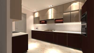 Kitchen, Storage, Lighting Designs by Architect Geetey And Sons Pvt Ltd, Jaipur | Kolo