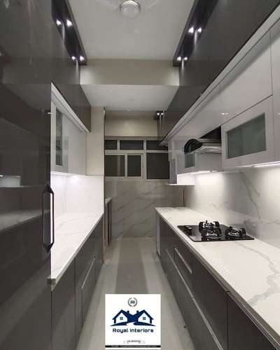Kitchen, Lighting, Storage Designs by Contractor Muzammil  Khan, Gurugram | Kolo
