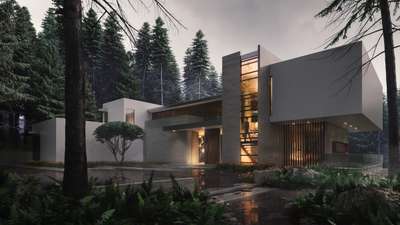 Exterior, Lighting Designs by Civil Engineer INSPIRE BUILDERS AND DEVELOPERS, Palakkad | Kolo