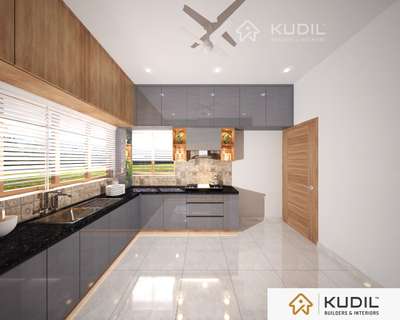 Kitchen, Lighting, Storage Designs by Civil Engineer KUDIL BUILDERS   INTERIORS, Thrissur | Kolo