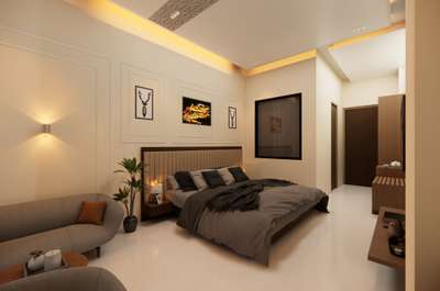 Lighting, Furniture, Storage, Bedroom Designs by 3D & CAD Shruti  j, Udaipur | Kolo