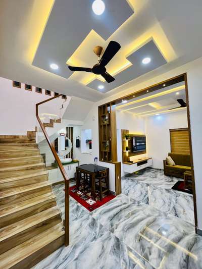 Ceiling, Lighting, Staircase Designs by Fabrication & Welding Biju Joseph , Ernakulam | Kolo