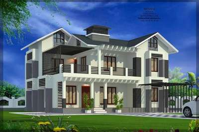 Exterior Designs by Civil Engineer NAFEESATHUL  MIZRIYA, Thrissur | Kolo