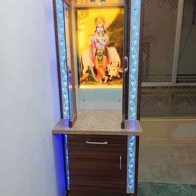 Prayer Room, Storage Designs by Carpenter Prakash Jangid, Sikar | Kolo