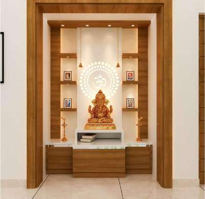 Prayer Room, Storage Designs by Interior Designer Holly Blue  Interio, Thrissur | Kolo