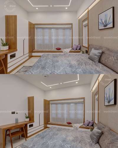 Furniture, Storage, Wall, Bedroom, Window Designs by Interior Designer Woodnest  Developers, Thrissur | Kolo