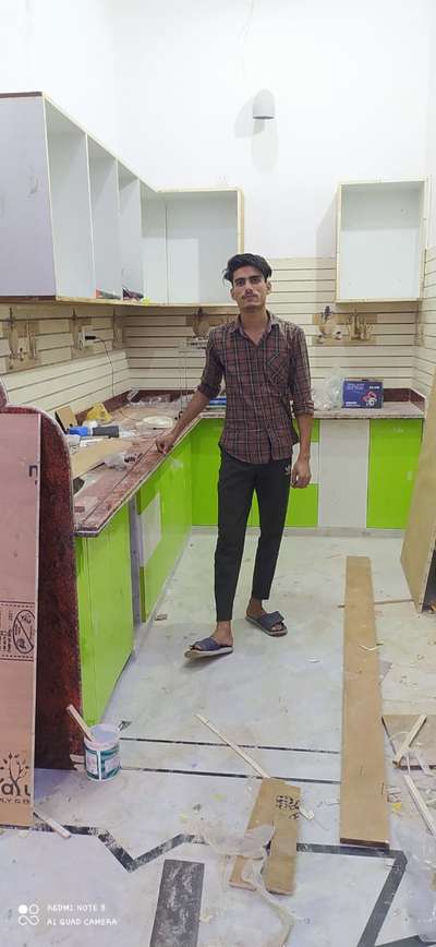 Kitchen, Storage Designs by Home Owner Suhail carpenter Mirzaa, Meerut | Kolo