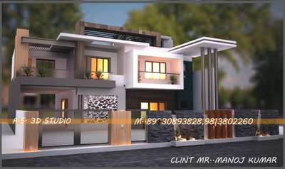 Exterior Designs by Contractor Er Vikash Poswal Gujjar Civil Engineer, Panipat | Kolo