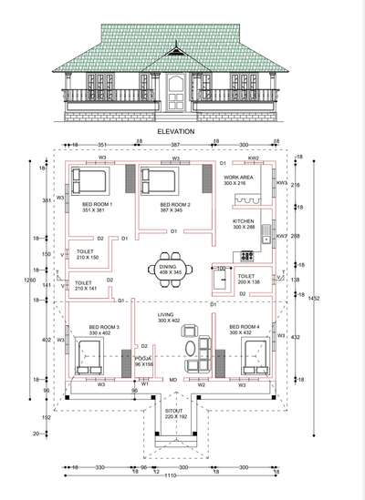 Plans Designs by Contractor kochu Dipin, Kottayam | Kolo