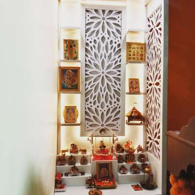 Prayer Room, Storage Designs by Carpenter Bharat vishwakarma, Indore | Kolo