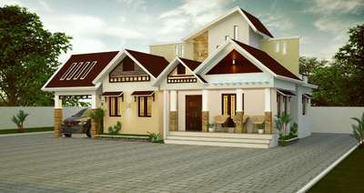 Exterior Designs by Civil Engineer jibin thomas, Kannur | Kolo