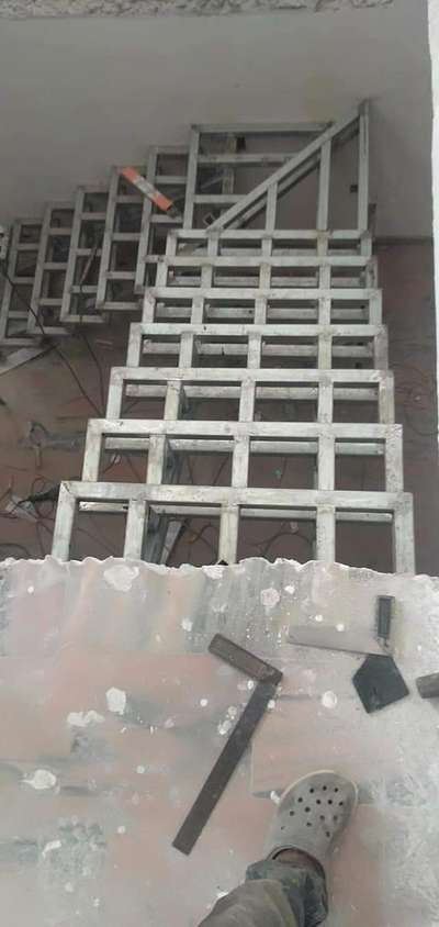 Staircase Designs by Civil Engineer steel edge  craft engineering , Kasaragod | Kolo