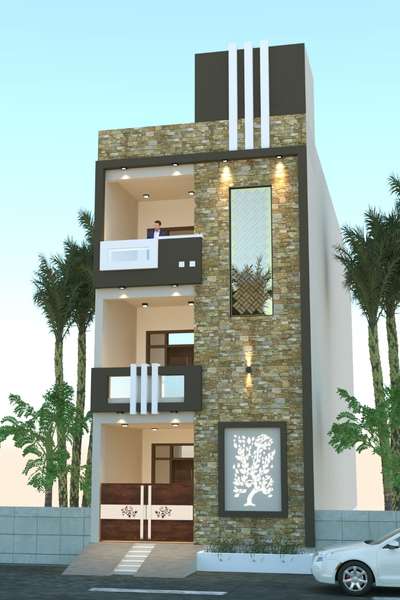 Exterior, Lighting Designs by 3D & CAD prem Patel prem patel, Udaipur | Kolo