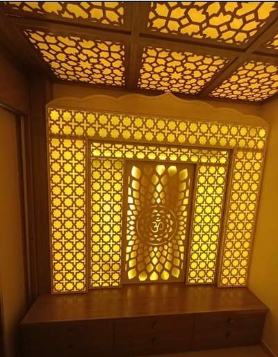 Prayer Room, Lighting Designs by Home Owner CNC  Cutting, Ghaziabad | Kolo
