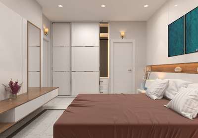 Bedroom, Furniture, Storage, Lighting, Wall Designs by Interior Designer ARAVIND  CS﹏﹏🖍️📐📏, Alappuzha | Kolo