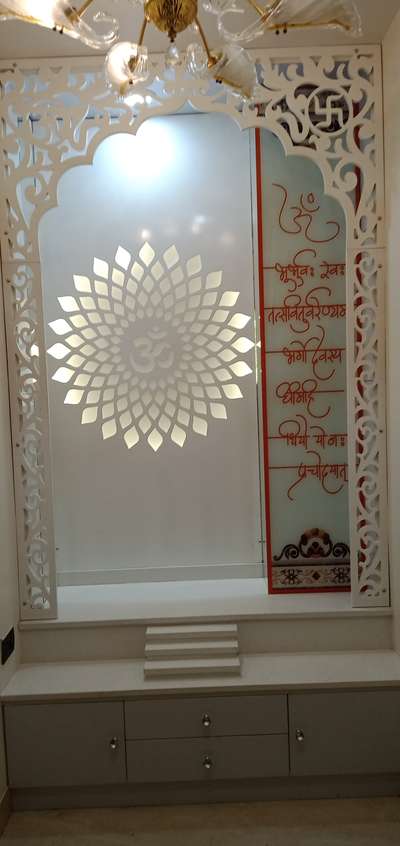 Prayer Room, Storage Designs by Carpenter Gulab Chandra Sharma, Faridabad | Kolo