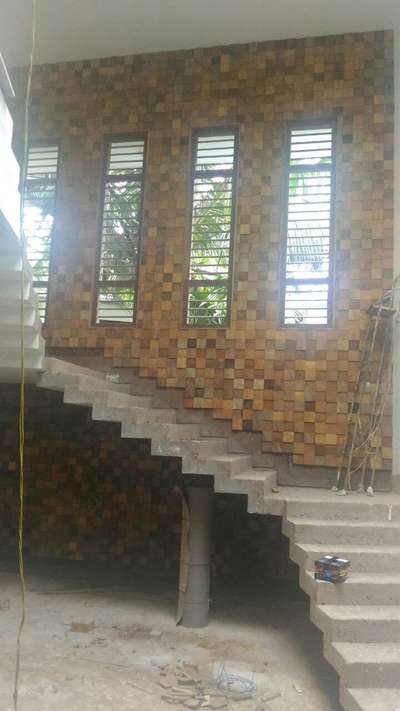 Wall, Staircase Designs by Carpenter Shaju V, Kozhikode | Kolo