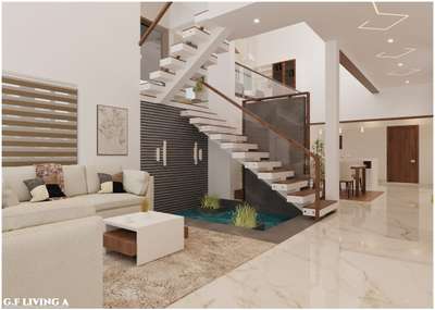 Living, Furniture, Lighting, Table, Staircase Designs by Civil Engineer SAYYID JUNAID, Kannur | Kolo