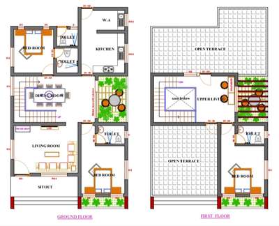 Plans Designs by Civil Engineer E design  builders , Ernakulam | Kolo