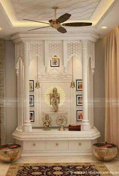 Ceiling, Lighting, Prayer Room, Storage Designs by Carpenter Shakeel Saifi, Gautam Buddh Nagar | Kolo
