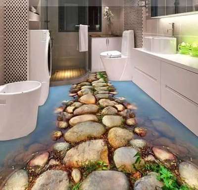 Bathroom, Flooring Designs by Interior Designer haris v p haris payyanur, Kannur | Kolo