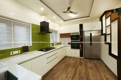 Kitchen, Lighting, Storage, Ceiling, Flooring, Window Designs by Home Owner Jisha  P V, Thrissur | Kolo