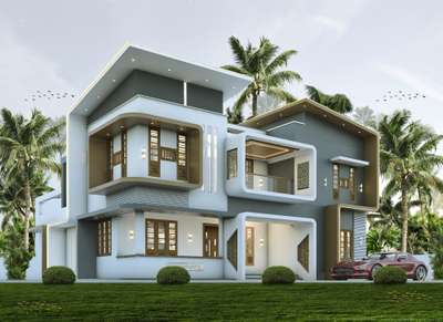 Exterior, Lighting Designs by Civil Engineer EVA ARCHITECTS, Pathanamthitta | Kolo