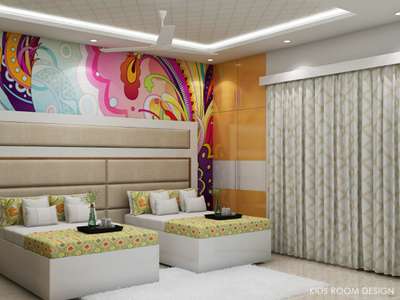 Bedroom, Furniture, Ceiling, Lighting, Wall Designs by Contractor Ankur Saraw, Faridabad | Kolo