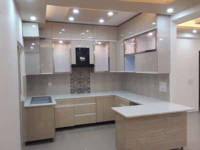 Kitchen, Lighting, Storage Designs by Carpenter Aamir Khan, Gautam Buddh Nagar | Kolo