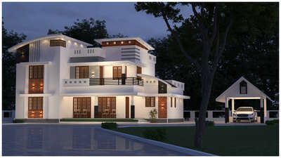 Exterior, Lighting Designs by 3D & CAD antony  joseph, Kottayam | Kolo
