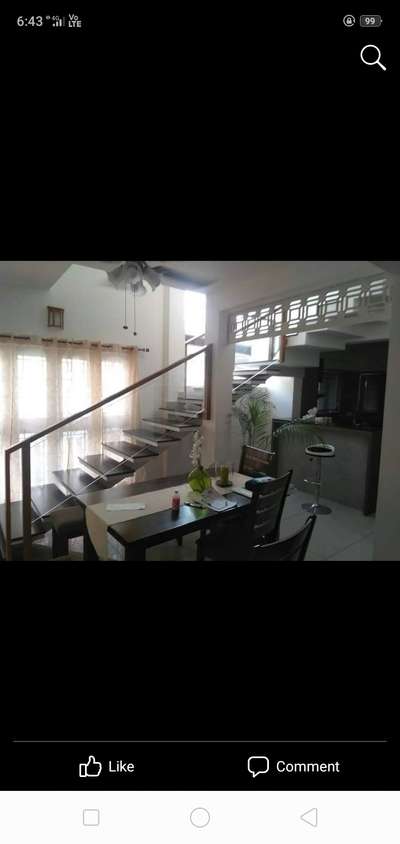 Staircase, Dining Designs by Interior Designer Joseph V  Job, Ernakulam | Kolo