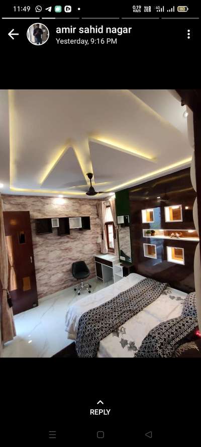 Bedroom, Ceiling, Furniture, Storage, Lighting Designs by Home Owner Imran Ansari, Delhi | Kolo