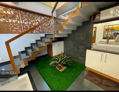 Staircase Designs by Contractor Muhammed Shijas, Ernakulam | Kolo
