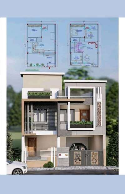 Exterior, Plans Designs by 3D & CAD गोपाल लोदवाल, Jaipur | Kolo