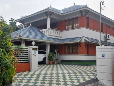 Exterior, Outdoor, Flooring Designs by Contractor shibu kattakada, Thiruvananthapuram | Kolo