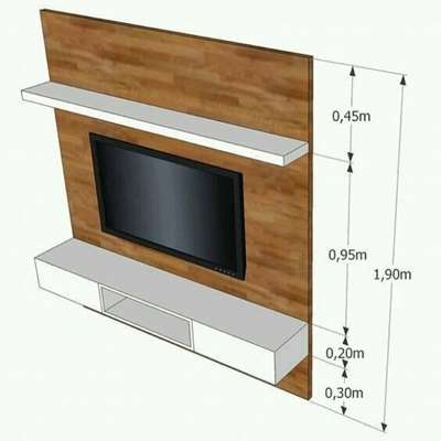Tv unit in plywood mica finish. Thrissur. cost! | Kolo