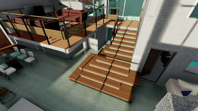 Living, Staircase, Furniture Designs by Architect ALEX DOMINIC, Thiruvananthapuram | Kolo