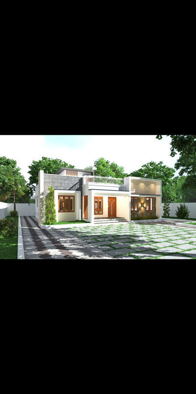 Exterior Designs by Civil Engineer Ameer  Sainulabdeen, Alappuzha | Kolo