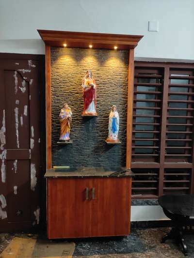 Lighting, Prayer Room, Storage, Window Designs by Contractor BINOY VARGHESE, Thrissur | Kolo