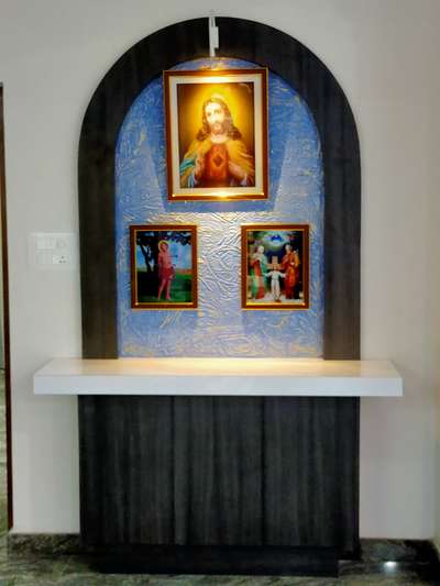 Prayer Room, Lighting, Storage Designs by Home Owner jis Sebastian, Kottayam | Kolo